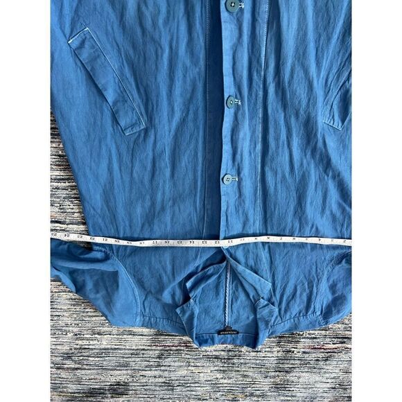 Eileen Fisher light weight blue cotton blend coat jacket size M - Picture 6 of 10